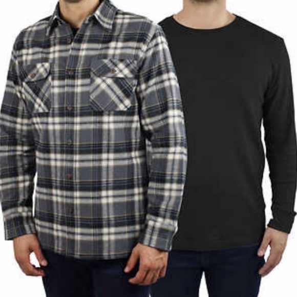 Jachs Other - Jachs Men’s 2-pack thermal +flannel